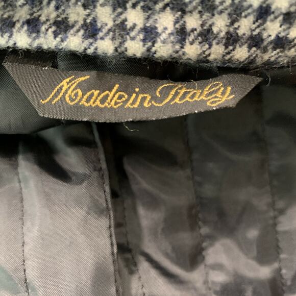 NEIMAN MARCUS Size 40 Wool Black & White Houndstooth Notch Lapel Sport Coat - Picture 4 of 6